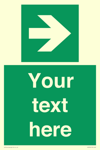 Custom Arrow Right Sign